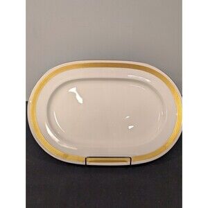 Heinrich Gold Brocade 13.5" Oval Serving Platter – Villeroy & Boch W. Germany
